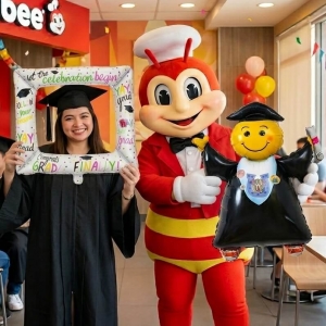 Set khung hình và nhân vật bong bóng tốt nghiệp